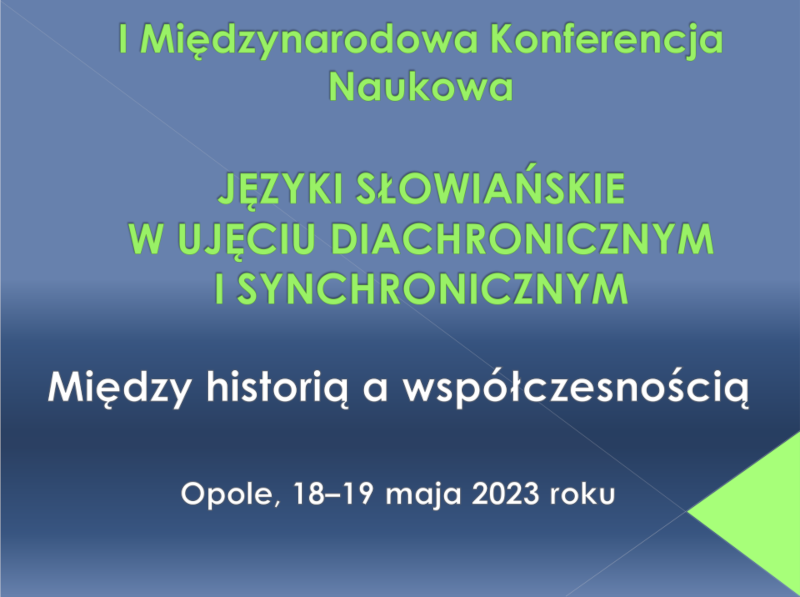 Katedra Języków Słowiańskich zaprasza na konferencję Języki słowiańskie w ujęciu diachronicznym i synchronicznym